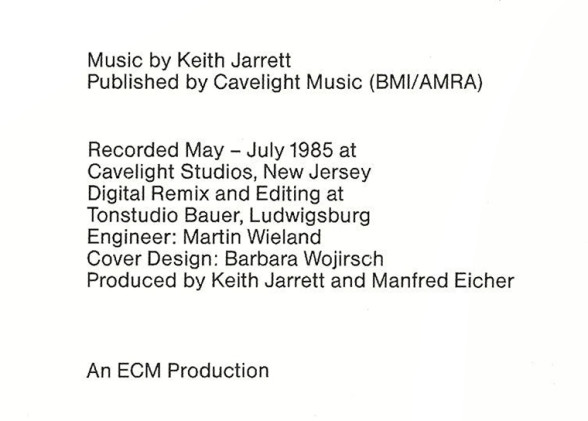 Keith Jarrett - Spirits | ECM Records (ECM 1333/34) - 4 Keith Jarrett - Spirits | ECM Records (ECM 1333/34) - 4