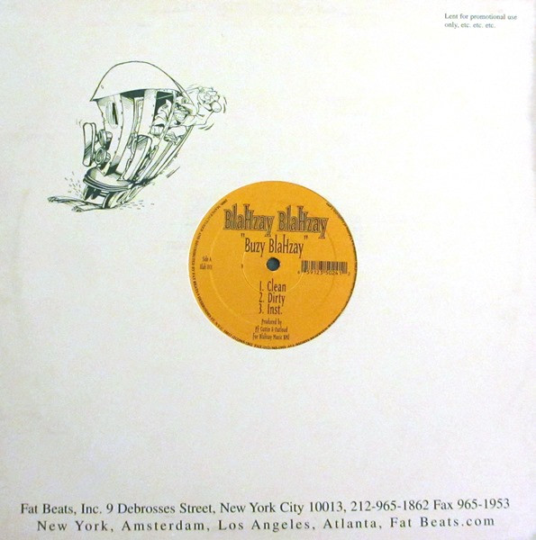 Blahzay Blahzay - Buzy Blahzay / Ice Grillz | Fat Beats (Blah 001) - 3