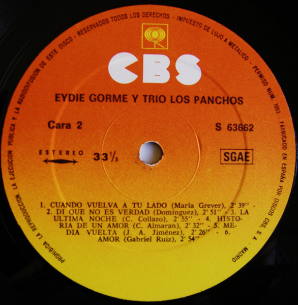 Eydie Gormé Y Trio Los Panchos - Eydie Gorme Y Trio Los Panchos | CBS (S 63662) - 4