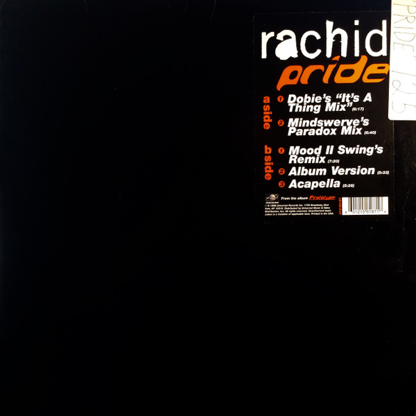 Rachid - Pride | Universal Records (U12 56187) Rachid - Pride | Universal Records (U12 56187)