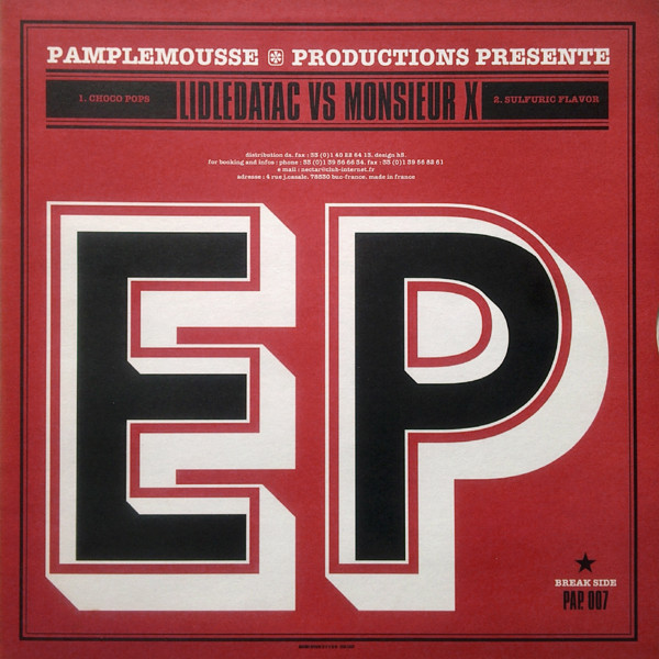 Boogymann / Lidledatac vs Monsieur X - EP | Pamplemousse Productions (PAP 007) - 2 Boogymann / Lidledatac vs Monsieur X - EP | Pamplemousse Productions (PAP 007) - 2