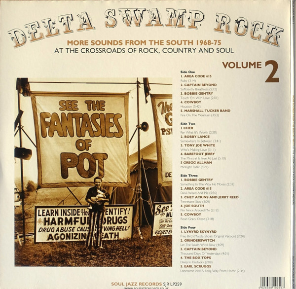 Various - Delta Swamp Rock 2 (More Sounds From The South 1968-75: At The Crossroads Of Rock, Country And Soul) | Soul Jazz Records (SJR LP259) - 3 Various - Delta Swamp Rock 2 (More Sounds From The South 1968-75: At The Crossroads Of Rock, Country And Soul) | Soul Jazz Records (SJR LP259) - 3