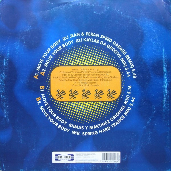 Boston DJ's - ... Move Your Body | Container Records (NM7048MX) - 2