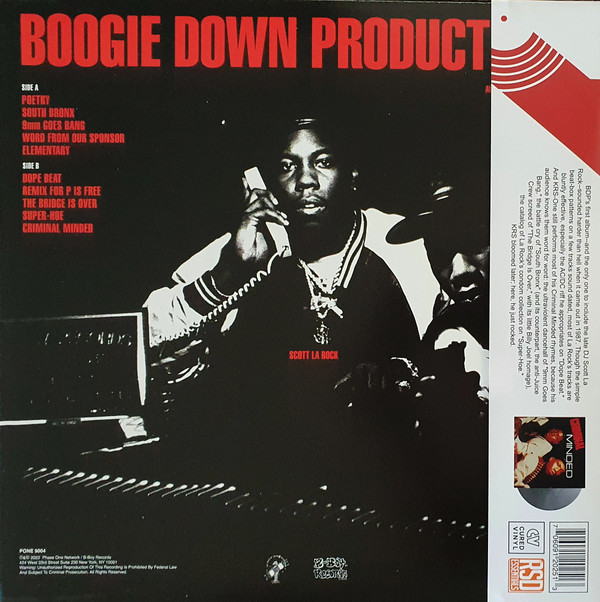 Boogie Down Productions - Criminal Minded | B-Boy Records (PONE 9004)