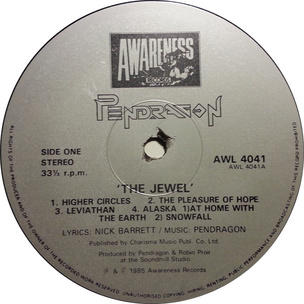 Pendragon - The Jewel | Awareness Records (AWL 4041) - 3