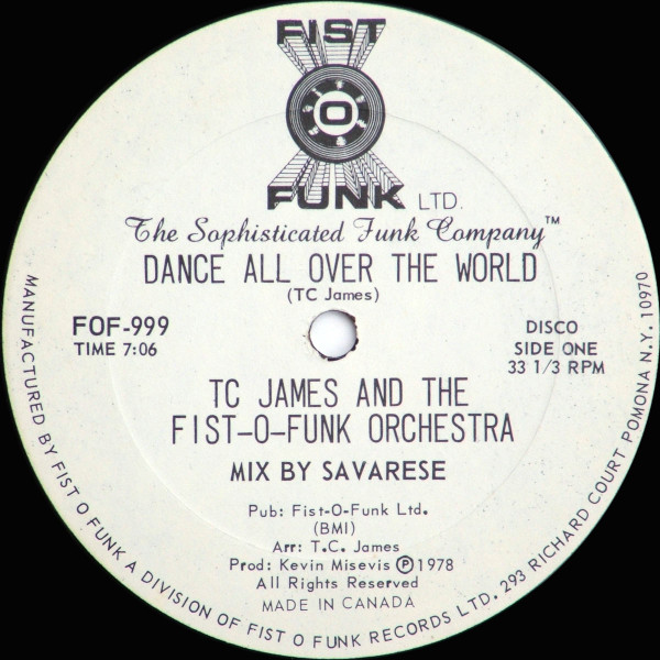 Tom C. James And The Fist-O-Funk Orchestra - Dance All Over The World | Fist-O Funk (FOF-999) - main