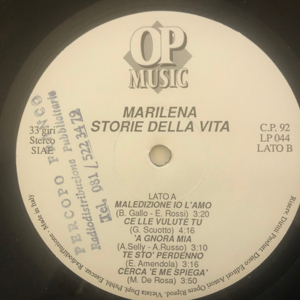 Marilena - Storie Della Vita | OP MUSIC (LP 044) - 4