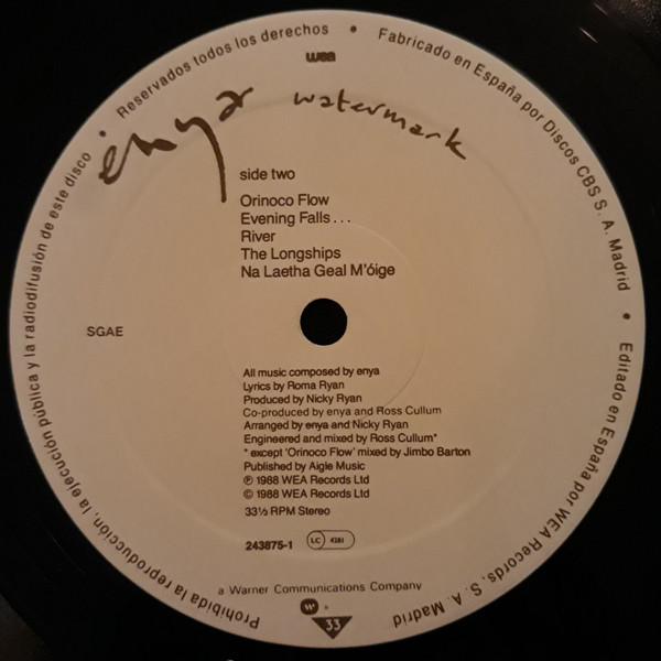 Enya - Watermark | WEA (243875-1) - 4