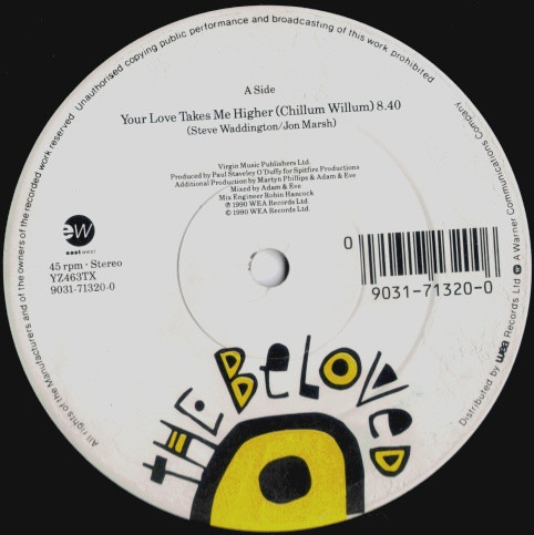 The Beloved - Your Love Takes Me Higher (Remix) | EastWest (YZ463TX) - 3