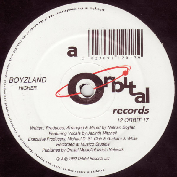 Boyzland - Higher | Orbital Records (12 ORBIT 17) Boyzland - Higher | Orbital Records (12 ORBIT 17)