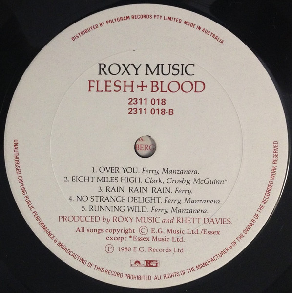 Roxy Music - Flesh + Blood | EG (2311 018) - 4 Roxy Music - Flesh + Blood | EG (2311 018) - 4