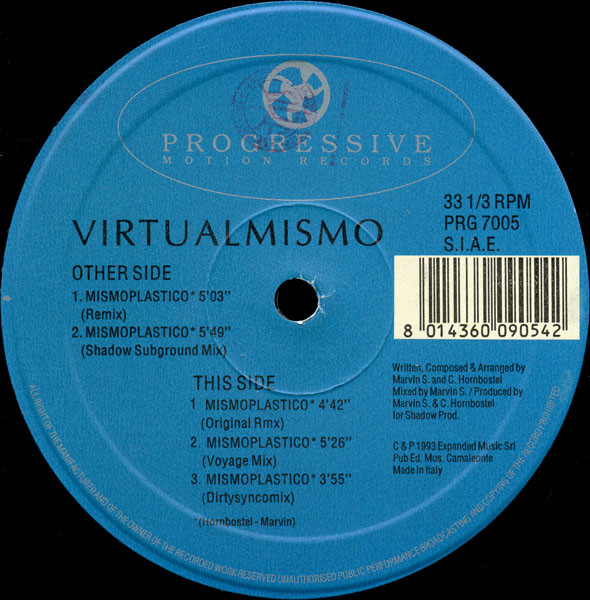 Virtualmismo - Mismoplastico (Remix) | PRG (Progressive Motion Records) (PRG 7005)
