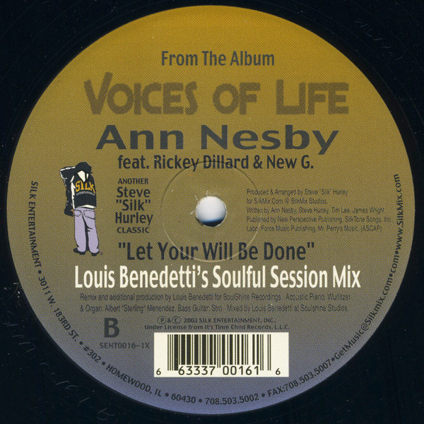 Ann Nesby Feat. Rickey Dillard & New G - Let Your Will Be Done | Silk Entertainment (SENT 0016-1X) - 3