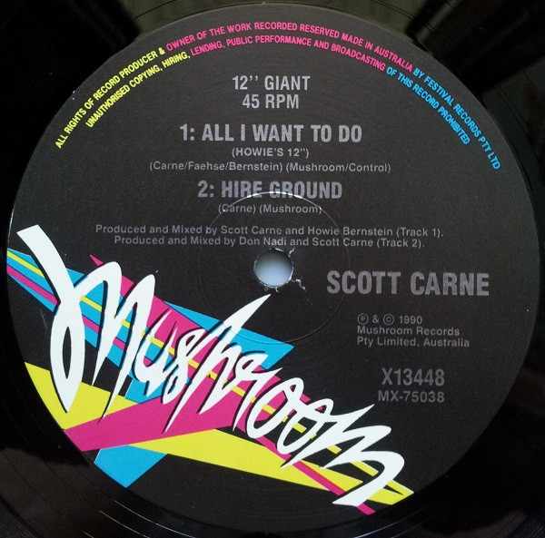 Scott Carne - All I Want To Do | Mushroom (X 13448) - 4