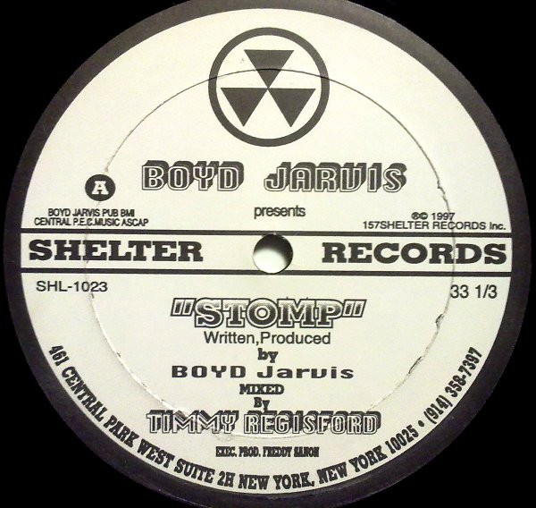 Boyd Jarvis - Stomp | Shelter Records (SHL-1021)