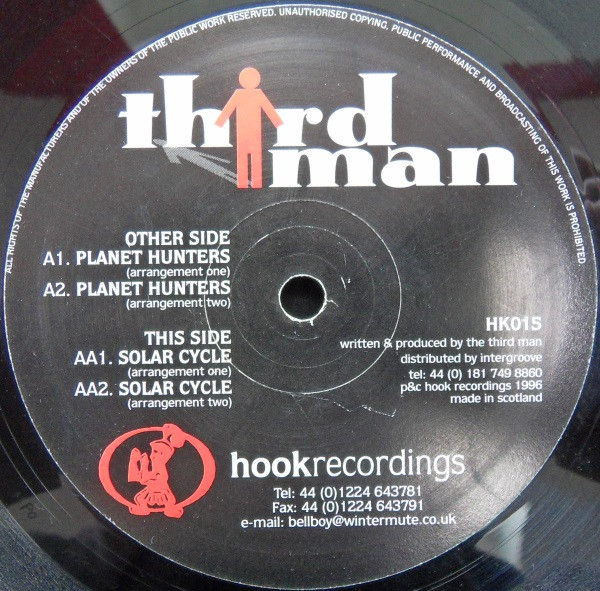Third Man - Planet Hunters / Solar Cycle | Hook Recordings (HK015)