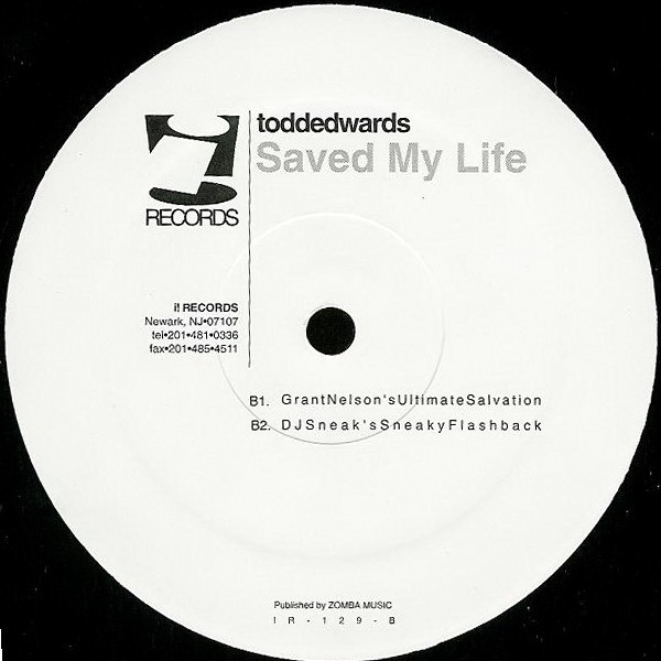 Todd Edwards - Saved My Life | i! Records (IR-129) - 2 Todd Edwards - Saved My Life | i! Records (IR-129) - 2