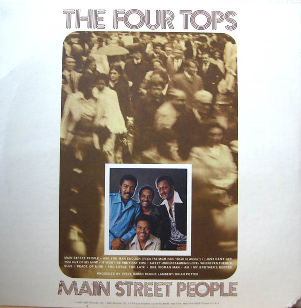 Four Tops - Main Street People | Dunhill (DSX-50144) - 4