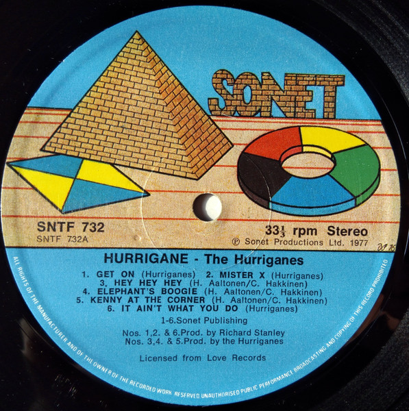 Hurriganes - Hurrigane By The Hurriganes | Sonet (SNTF732) - 3 Hurriganes - Hurrigane By The Hurriganes | Sonet (SNTF732) - 3