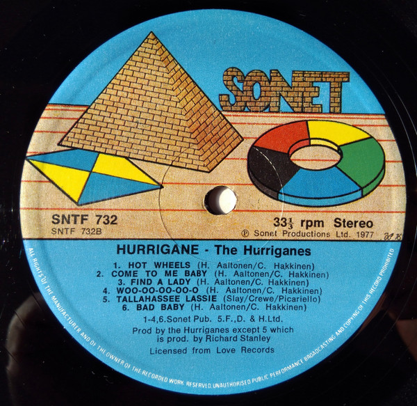 Hurriganes - Hurrigane By The Hurriganes | Sonet (SNTF732) - 4 Hurriganes - Hurrigane By The Hurriganes | Sonet (SNTF732) - 4