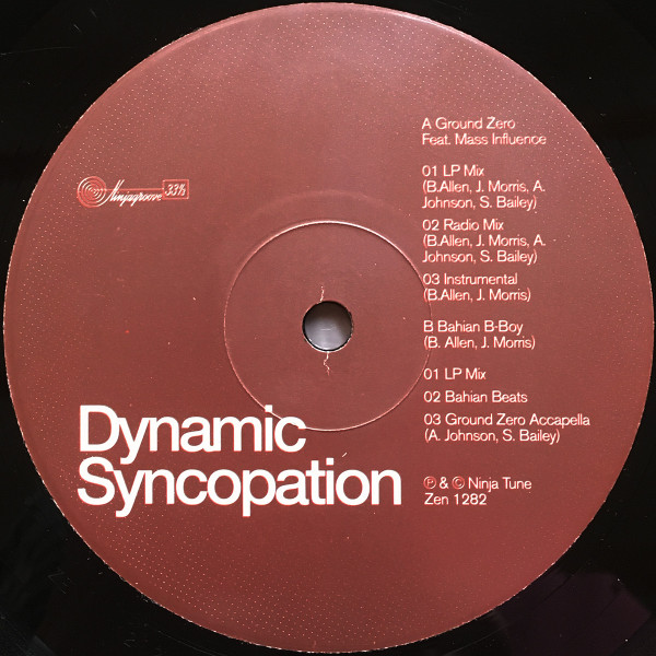 Dynamic Syncopation - Ground Zero | Ninja Tune (ZEN 1282) - 4