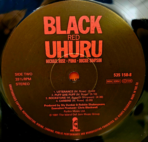 Black Uhuru - Red | Island Records (535 158-8) - 3