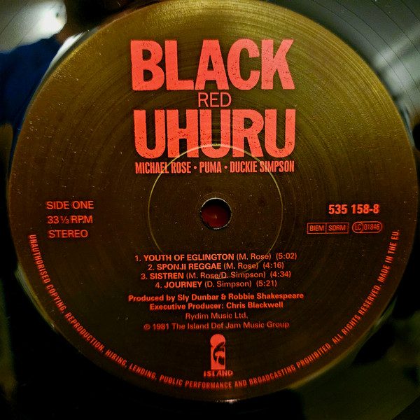 Black Uhuru - Red | Island Records (535 158-8) - 4