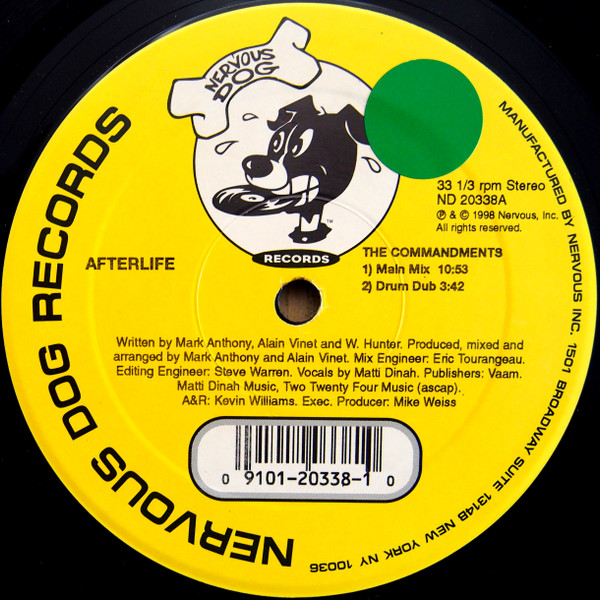 Afterlife - The Commandments | Nervous Dog Records (ND 20338) Afterlife - The Commandments | Nervous Dog Records (ND 20338)