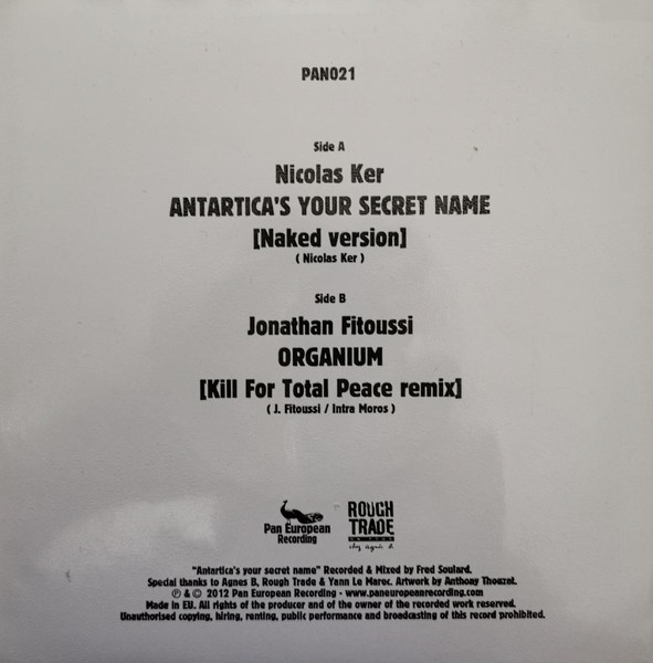 Nicolas Ker , Jonathan Fitoussi - PAN021 | Pan European Recording (PAN021) - 2 Nicolas Ker , Jonathan Fitoussi - PAN021 | Pan European Recording (PAN021) - 2