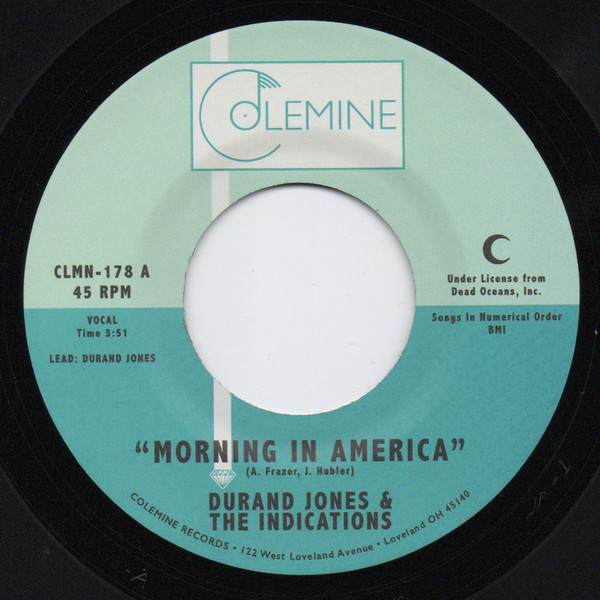 Durand Jones & The Indications - Morning In America / Cruisin' To The Park | Colemine Records (CLMN-178)