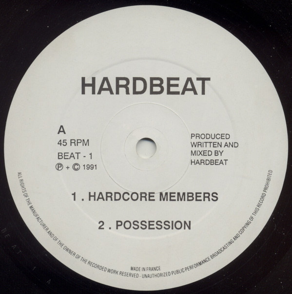 Hardbeat - Hardcore Members | Not On Label (BEAT - 1)