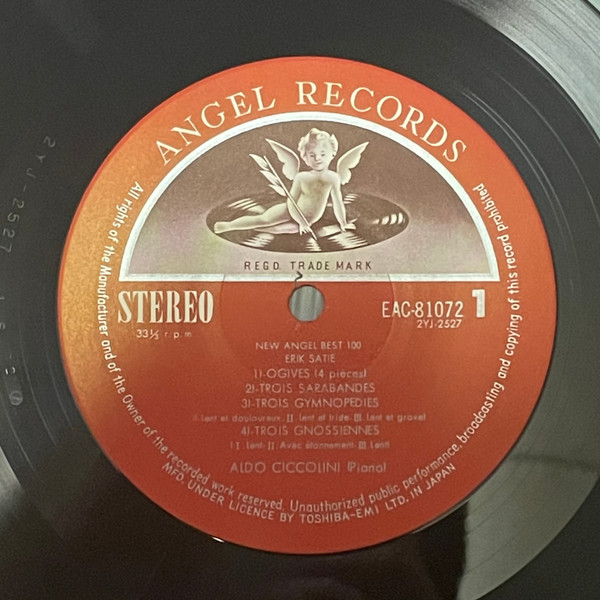 Aldo Ciccolini , Erik Satie - The Best Piano Works of Erik Satie | Angel Records (EAC-81072) - 3