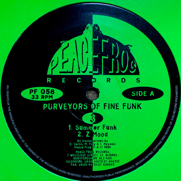 Purveyors Of Fine Funk - 3 | Peacefrog Records (PF 058)