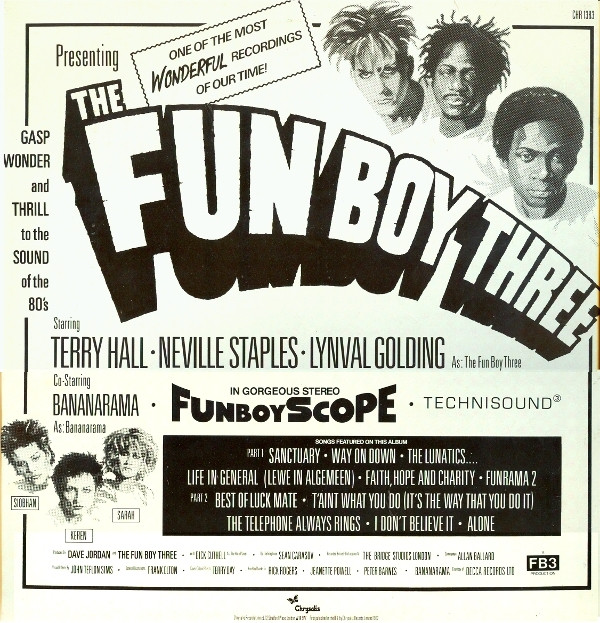 The Fun Boy Three - The Fun Boy Three | Chrysalis (CHR 1383) - 2 The Fun Boy Three - The Fun Boy Three | Chrysalis (CHR 1383) - 2