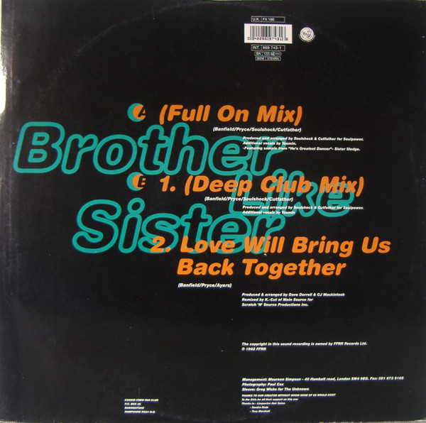 The Cookie Crew - Brother Like Sister | FFRR (FX 186) - 2 The Cookie Crew - Brother Like Sister | FFRR (FX 186) - 2