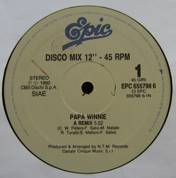 Papa Winnie - A (Remix) | Epic (EPC 655798 6) Papa Winnie - A (Remix) | Epic (EPC 655798 6)