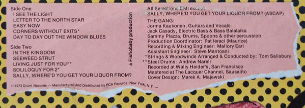 Hot Tuna - The Phosphorescent Rat | Grunt (BFL1-0348) - 3 Hot Tuna - The Phosphorescent Rat | Grunt (BFL1-0348) - 3