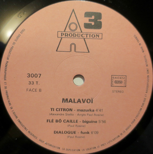 Malavoi  &  Paul Rosine - Contribution 3A Au Patrimoine Martiniquais | 3A Production (3A 214) - main