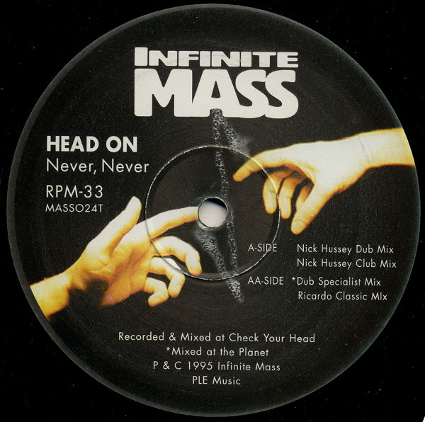 Head On - Never, Never | Infinite Mass (MASS024T)