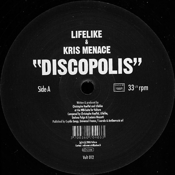 Lifelike & Kris Menace - Discopolis | Vulture Music (Vult 012) - 2