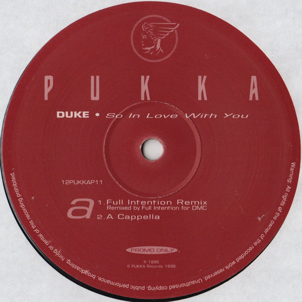 Duke - So In Love With You | Pukka Records (12PUKKAP11) - 2