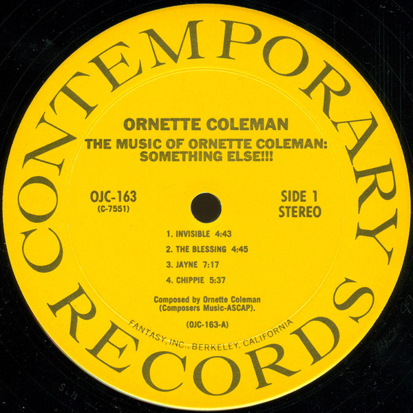 Ornette Coleman - Something Else!!!! | Original Jazz Classics (OJC-163) - 3