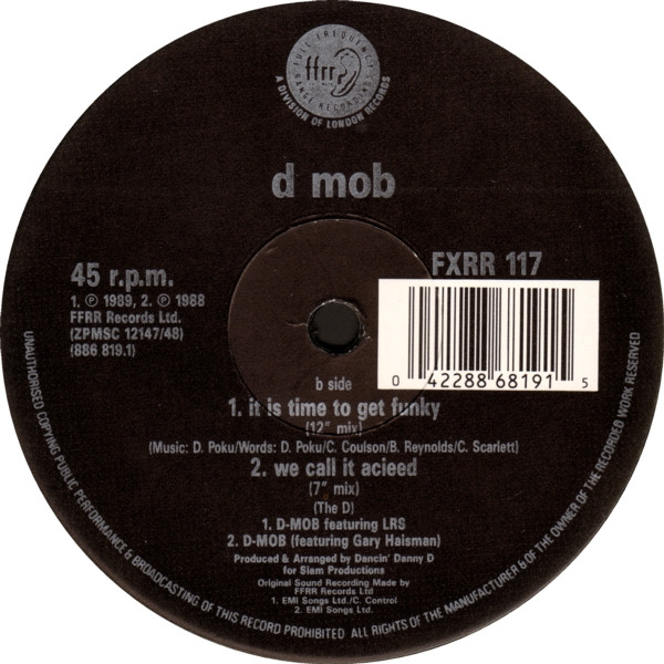 D Mob Featuring Cathy Dennis - C'Mon And Get My Love (Remix) | FFRR (FXRR 117) - 4