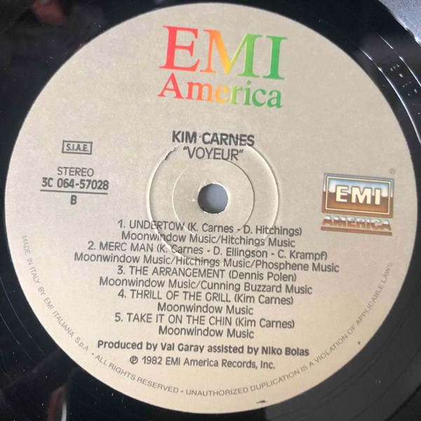 Kim Carnes - Voyeur | EMI America (3C 064-57028) - 2 Kim Carnes - Voyeur | EMI America (3C 064-57028) - 2