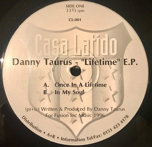 Danny Taurus - Lifetime E.P. | Casa Latido (CL 001)