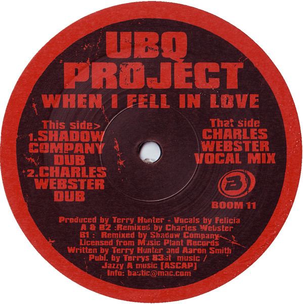 UBQ Project - When I Fell In Love (2002 Rmx) | Boombastic (BOOM 11)