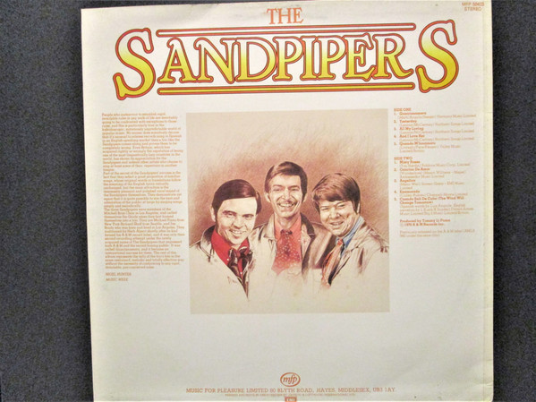 The Sandpipers - Greatest Hits | Music For Pleasure (MFP 50433)