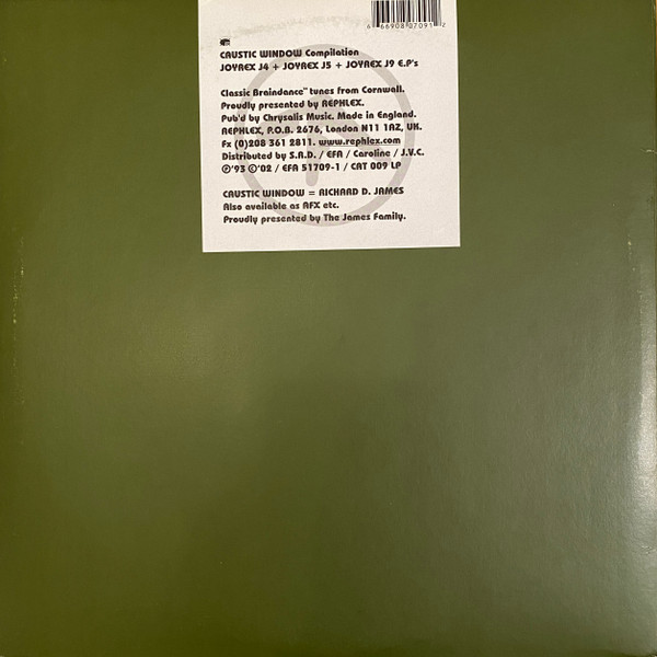 Caustic Window - Compilation | Rephlex (CAT 009 LP) - 2