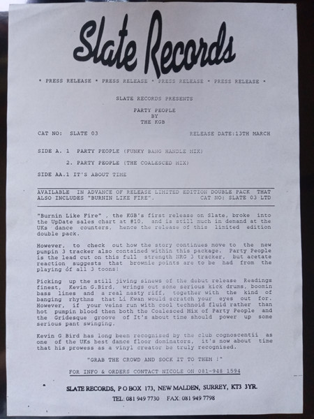 KGB - Party People | Slate (SLATE03) - 3