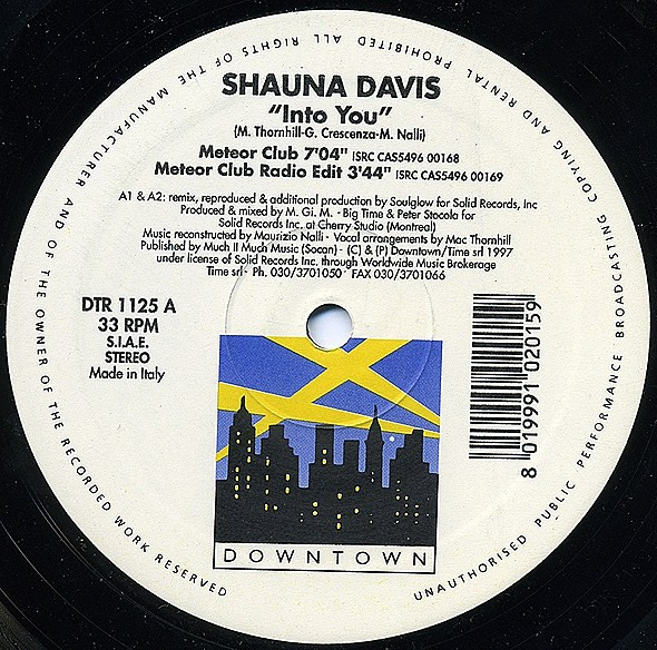 Shauna Davis - Into You | Downtown (DTR 1125) - main